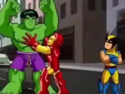 "Real men don't smash little girls" - Iron Man