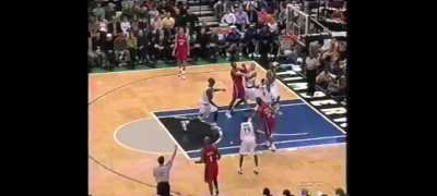 [Highlight] The Kevin Garnett and Antonio McDyess kerfuffle where KG kinda runs away