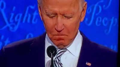 Biden&rsquo;s face means it all