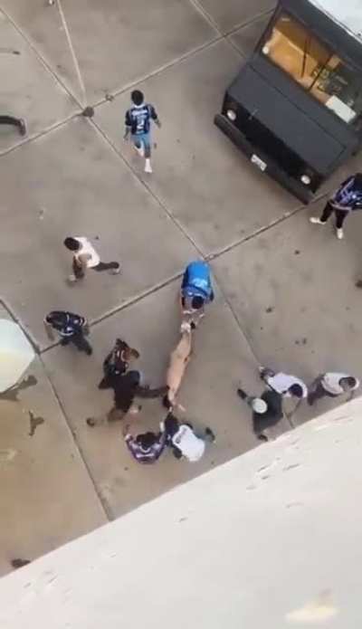 Part of the mayhem at the Queretaro and Atlas soccer match that left 17 dead
