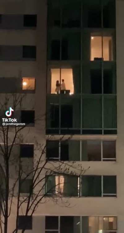 Just this couple living the dream