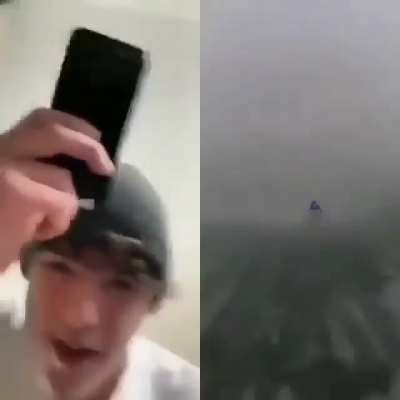 Sky diving POV