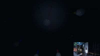 Trying to summon a ghost but getting a bit too much into it.