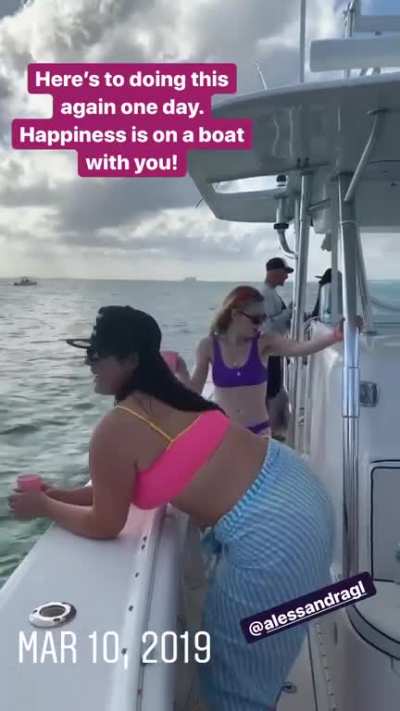 Boating with a friend