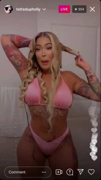 Holly went live!! 😩