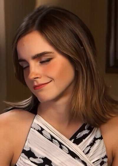 Emma Watson's reaction after you told her how much of a gooner &amp; simp you are for her