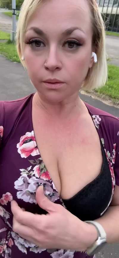 I'll show my tits anywhere (f)