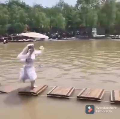 Over the water