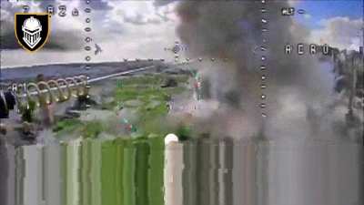 Ukrainian kamikaze drone hits on Russian infantry and vehicles in Bilohorivka. May 2024