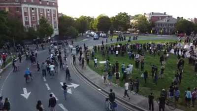 Drone footage from Lee Monument tear gassing 6/1 is pretty conclusive