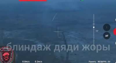 Drone footage of a Russian assault on a Ukrainian defensive position near Novomykhailivka, December 2023 (more info in desc.)