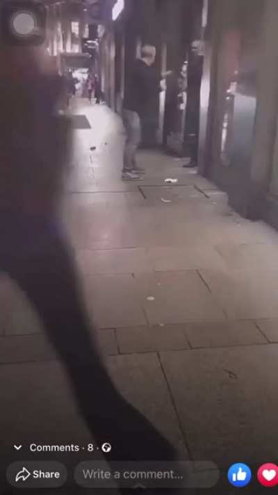 Guy vs security at McDonalds Belfast.