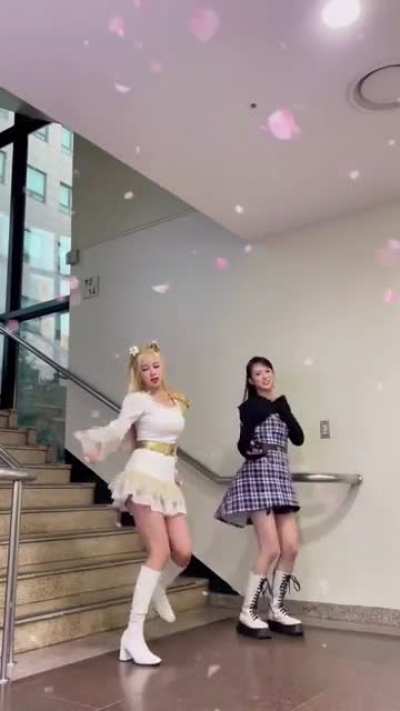 [220107] Yujin &amp;amp; Dayoung (WJSN Chocome) TikTok update: #SuperYuppers #SuperYuppers_Challenge (Dance Challenge)
