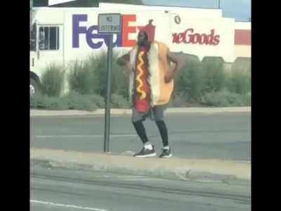 There&rsquo;s a dancing hotdog on the streets in Fredericksburg and he&rsquo;s breathing life back into 2020.