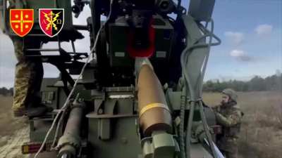 The very first footage showcasing the operation of the projectile loader on the 2C22 "Bohdana 2.0" self-propelled gun, currently deployed with the 47th Separate Artillery Brigade