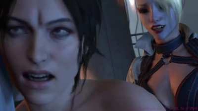 Futa Harley Quinn Fucking Lara Croft (Kamadeva)