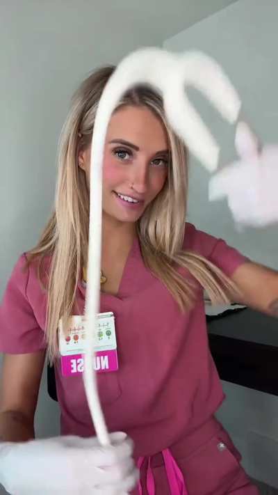 Naughty nurse on duty&mdash;let&rsquo;s see just how much care you need today