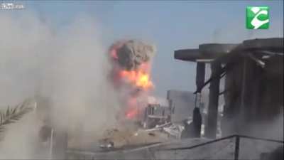 Iraqi M1A1 Abrams vs ISIS suicide car.