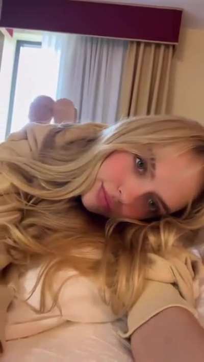 Jess cozy on bed