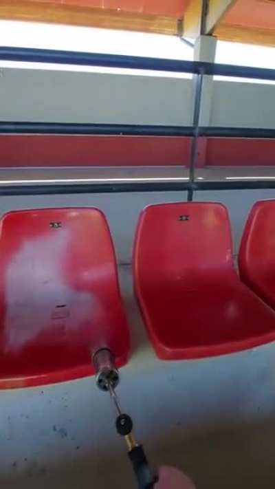Restoring stadium seats