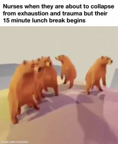 "They are just letting out some steam, what's wrong with taking a break sometimes?"