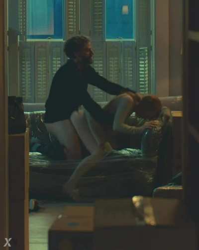 Jessica Chastain Doggystyle on the couch
