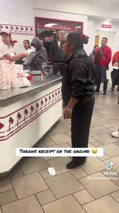 Lady having meltdown at In-n-Out