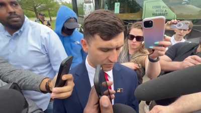Two J6 defendants insult father of Austin Metcalf after he wouldn't support them during their "Protect White Americans" protest.