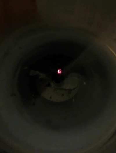 Candle about to end itself