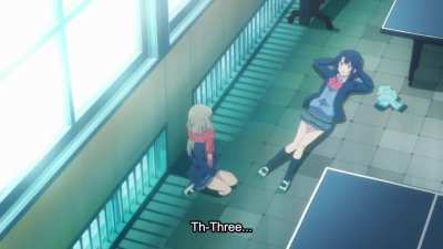 "I can see up your skirt" [Adachi to Shimamura]