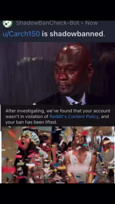 Ayy finally unbanned