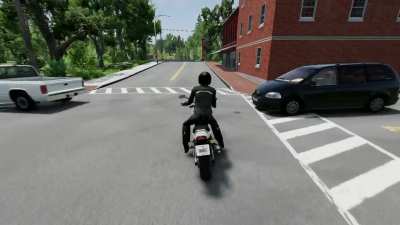 Recreated an accident I was recently in to show what happened