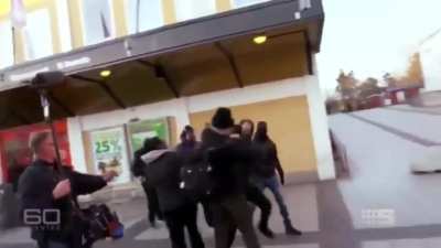 Assaulted TV crew gets saved by a man in mobility scooter