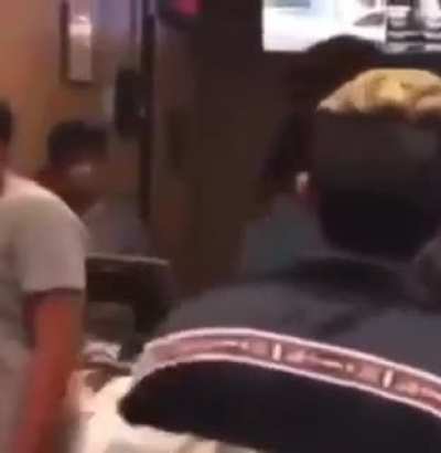 Guy got thrown like a feather