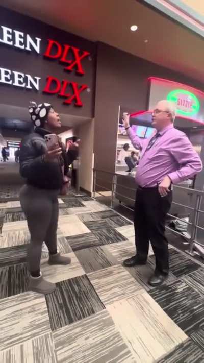 Movie theater freakout