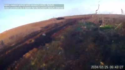Wounded Ukrainian soldier fights off enemy patrol, during 118th brigade's reconnaissance in Robotino area.