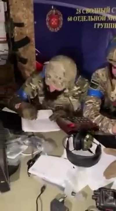 Ukrainian army pretending they&rsquo;re panicked Russians after capturing a Russian command post in the Kursk region of Russia. Shouting &lsquo;Shoigu, Gerasimov where are our supplies?&rsquo; 
