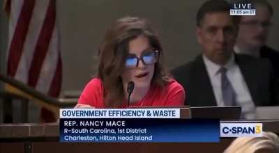 Rep. Nancy Mace: "They're screaming about Elon over there, but Soros and his boys are okay. Scream we're a threat to democracy when they've been dismantling democracy before our eyes. Sit down.&rdquo;