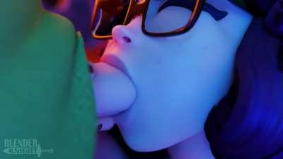 Shaggy and Velma Dinkley oral (blen<wbr>derkn<wbr>ight) [scooby doo]