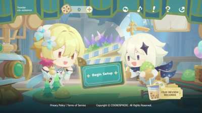 "A Little Stroll Backstage" Web event. Such cute Lumine and Paimon Chibi