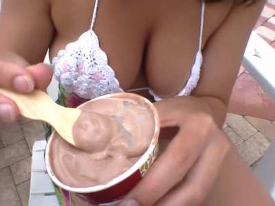 I'd rather eat it without the ice cream