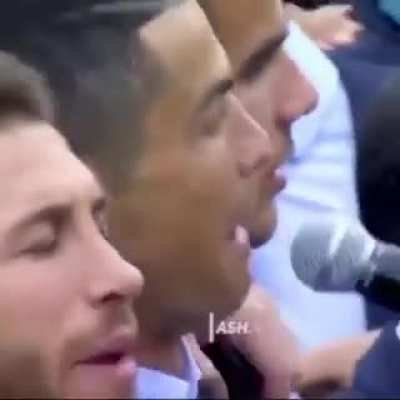 Those happy faces tells alot of stories. "HalaMadrid"