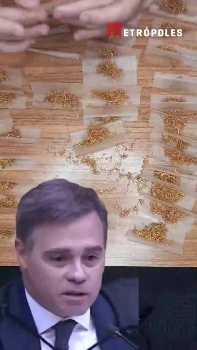 Confirmamos a conta de Mendon&ccedil;a: 10g fazem 34 cigarros
