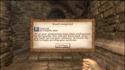 Going to jail in Oblivion