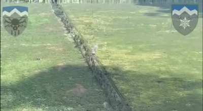 A gorgeous Drone strike performed by the 10th Mountain Assault Brigade (Edelweiss) against the Russian Army