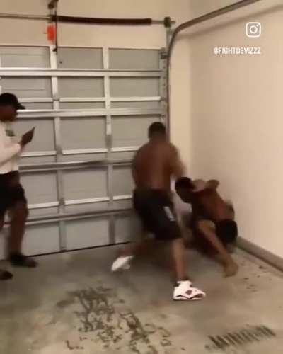 Just a couple of black guys&hellip; settling their differences&hellip; in a garage 😒