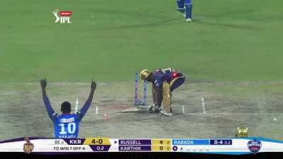 Rabada to Russell.