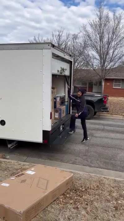Racist FedEx driver