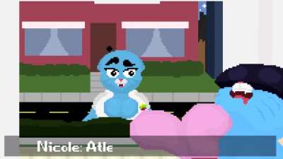 Gumball love sharing with his sister 