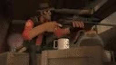 Eehh, nos&eacute;. Meet the sniper en un gif